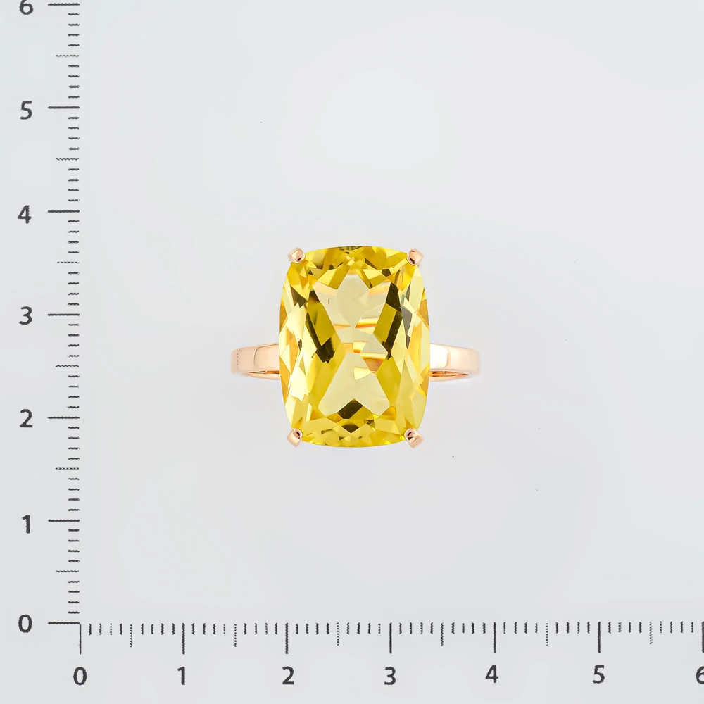 Кольцо с ситаллом из красного золота 585 пробы Кольцо с ситаллом из красного золота 585 пробы