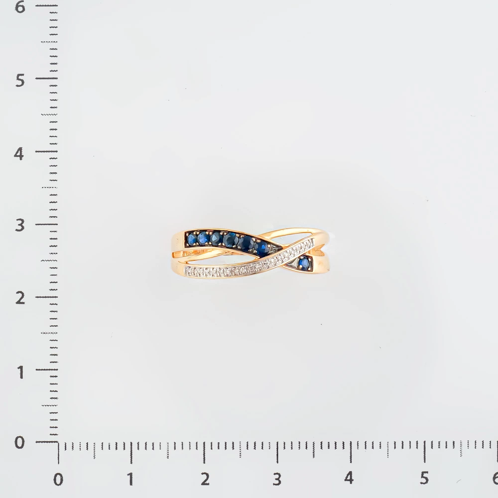 Кольцо с сапфиром из красного золота 585 пробы Кольцо с сапфиром из красного золота 585 пробы