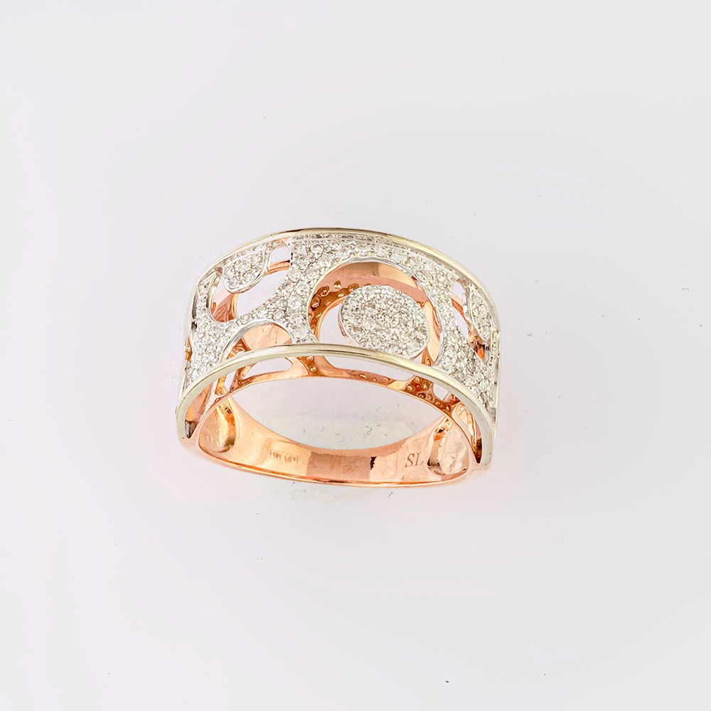 Кольцо с бриллиантом из белого золота 585 пробы