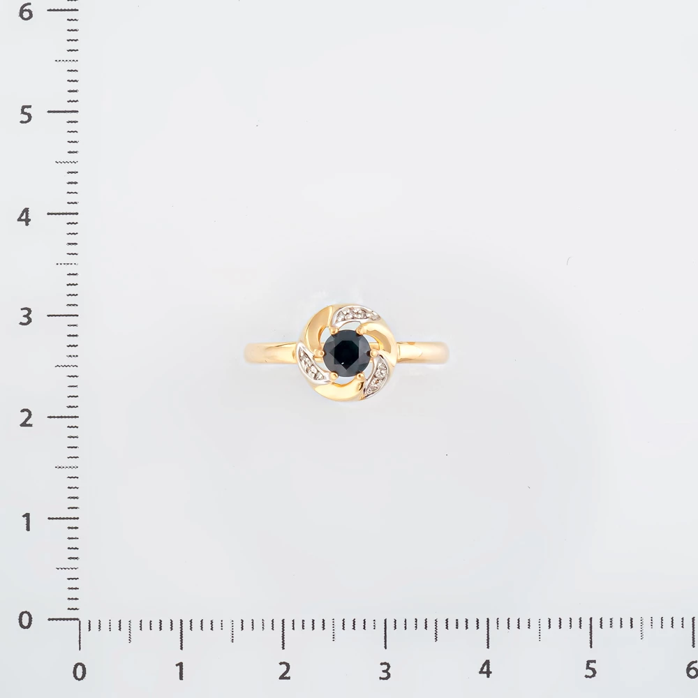 Кольцо с сапфиром из красного золота 585 пробы Кольцо с сапфиром из красного золота 585 пробы