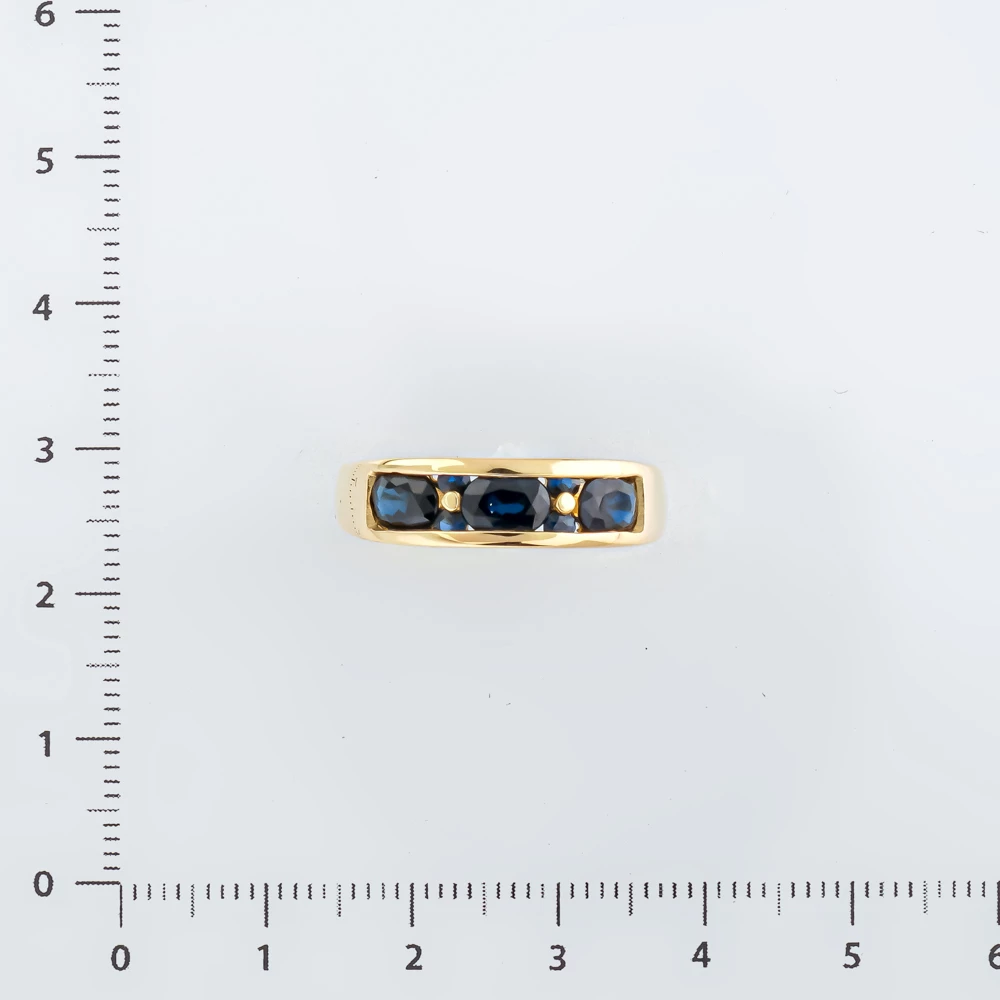 Кольцо с сапфиром из желтого золота 585 пробы Кольцо с сапфиром из желтого золота 585 пробы