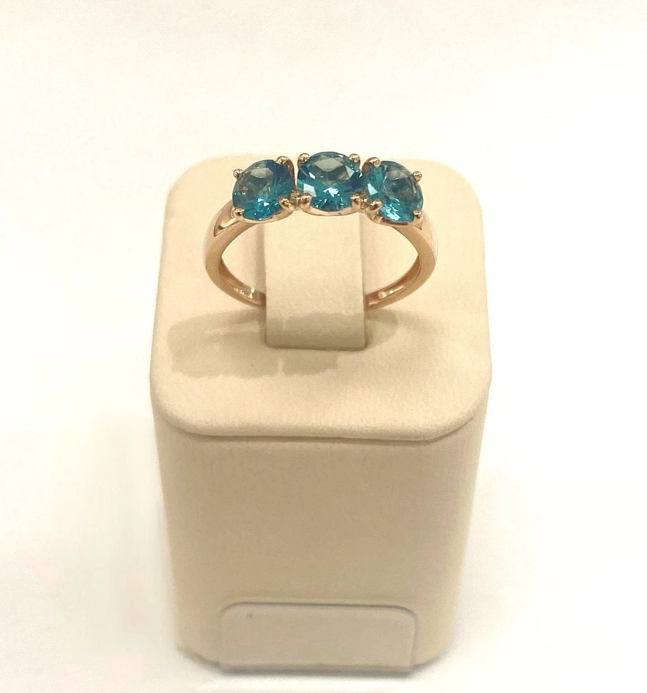 Кольцо с ситаллом из красного золота 585 пробы Кольцо с ситаллом из красного золота 585 пробы