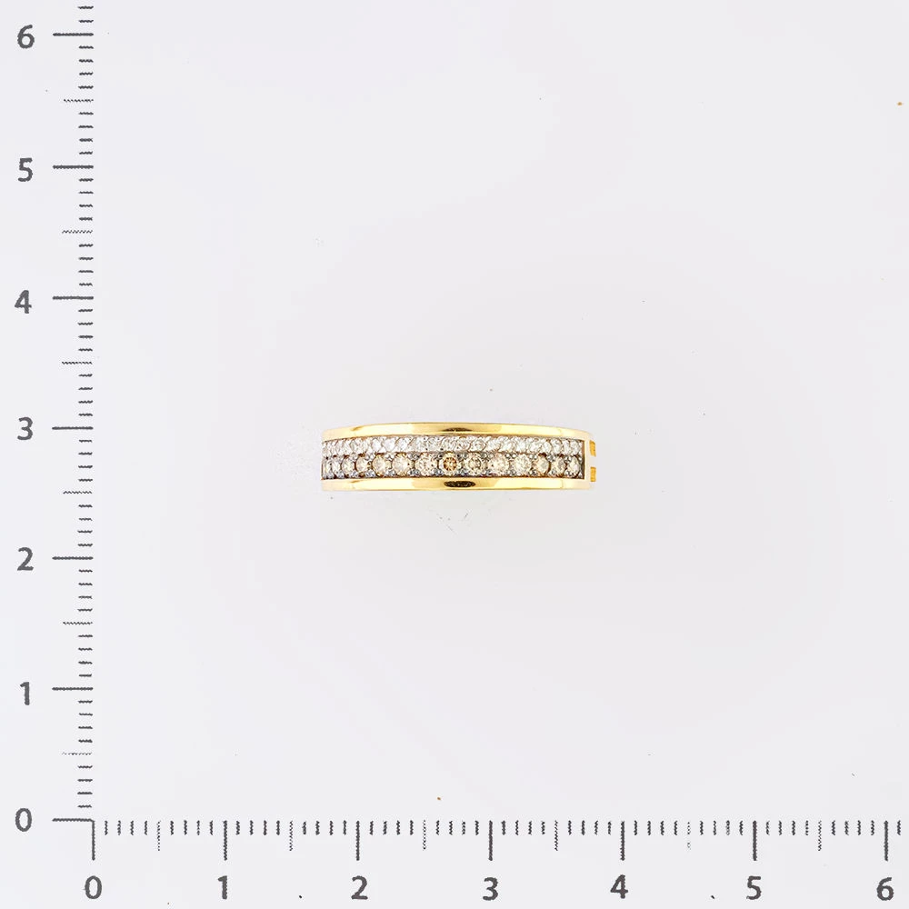 Кольцо с бриллиантом из красного золота 585 пробы