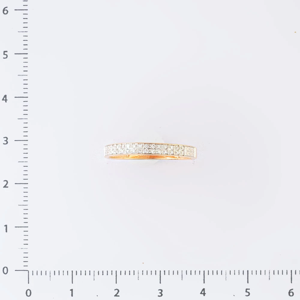 Кольцо с бриллиантом из красного золота 585 пробы