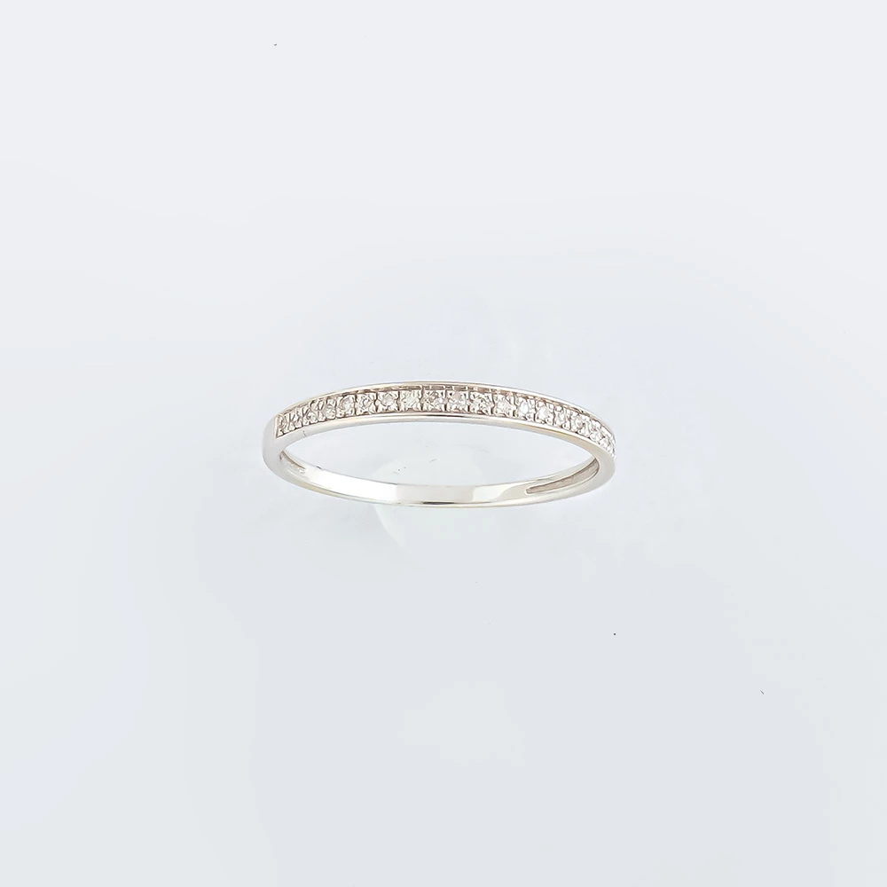 Кольцо с бриллиантом из белого золота 585 пробы