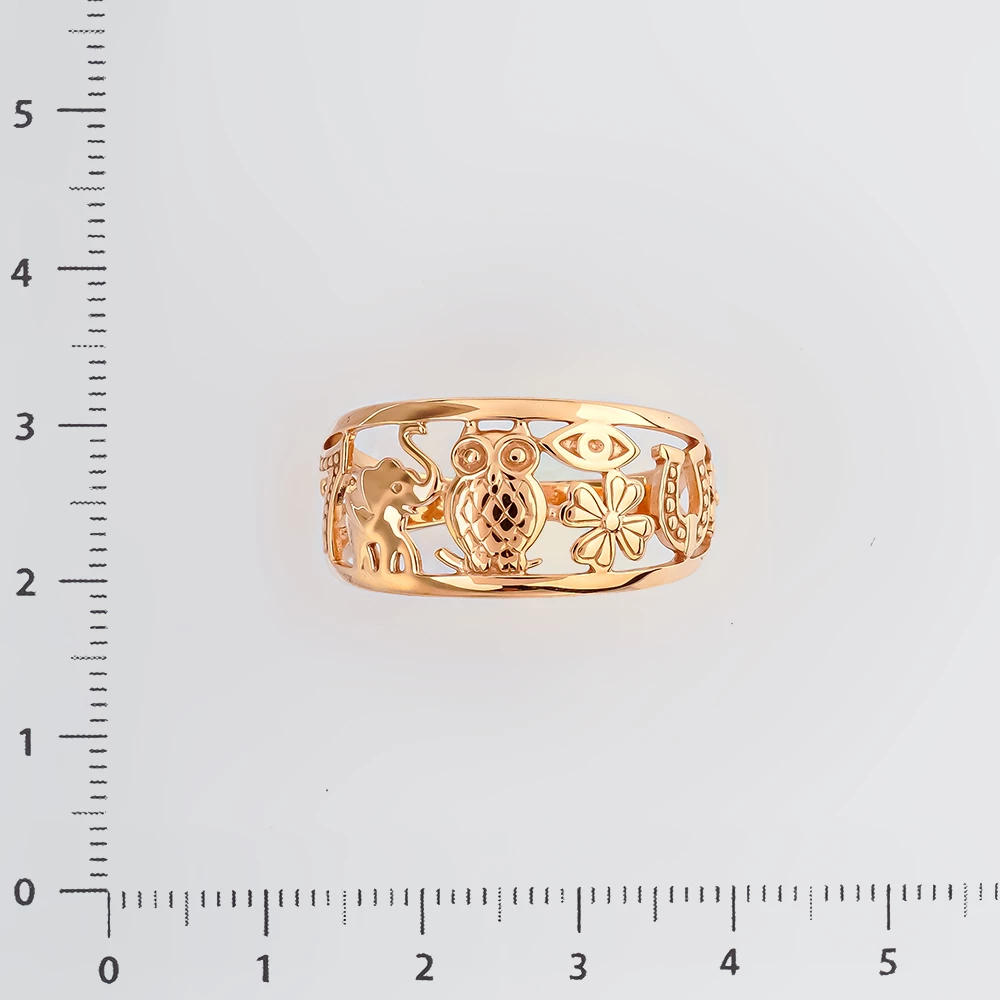 Кольцо из красного золота 585 пробы