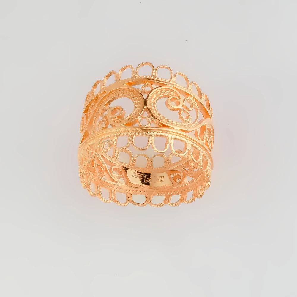 Кольцо из красного золота 583 пробы