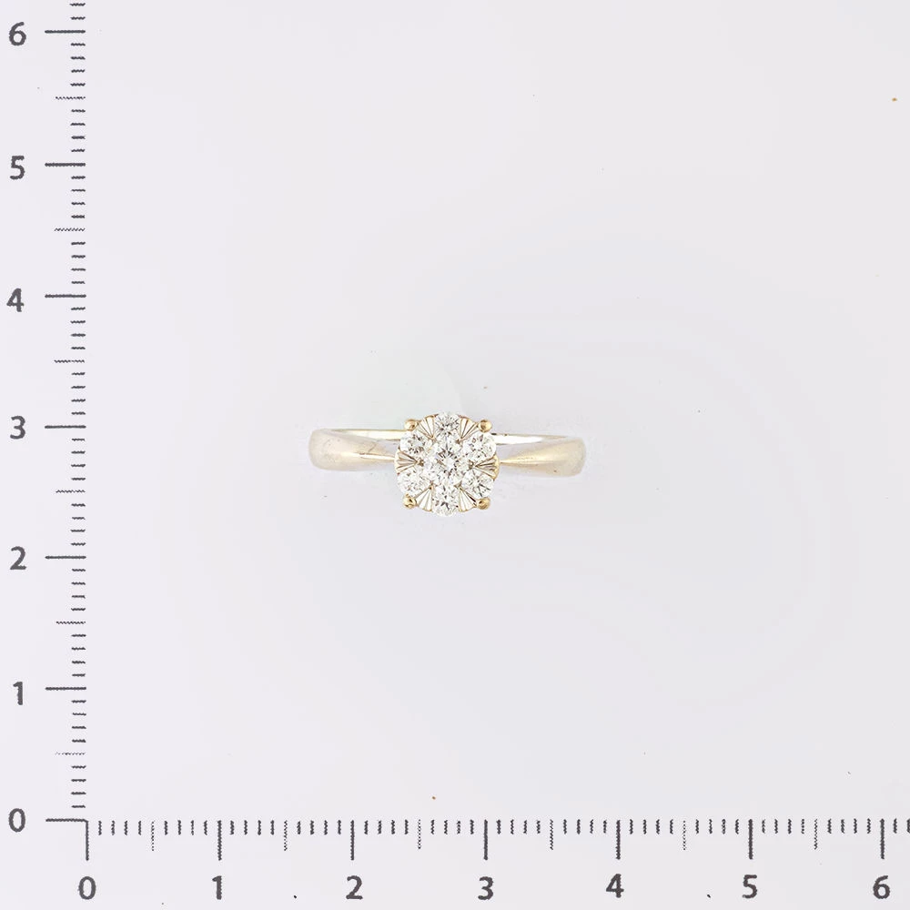 Кольцо с бриллиантом из белого золота 585 пробы