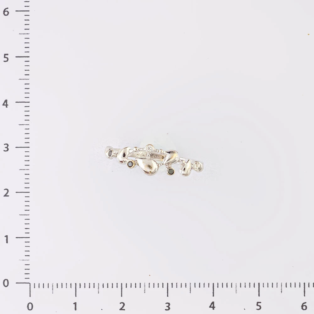 Кольцо с бриллиантом из белого золота 585 пробы