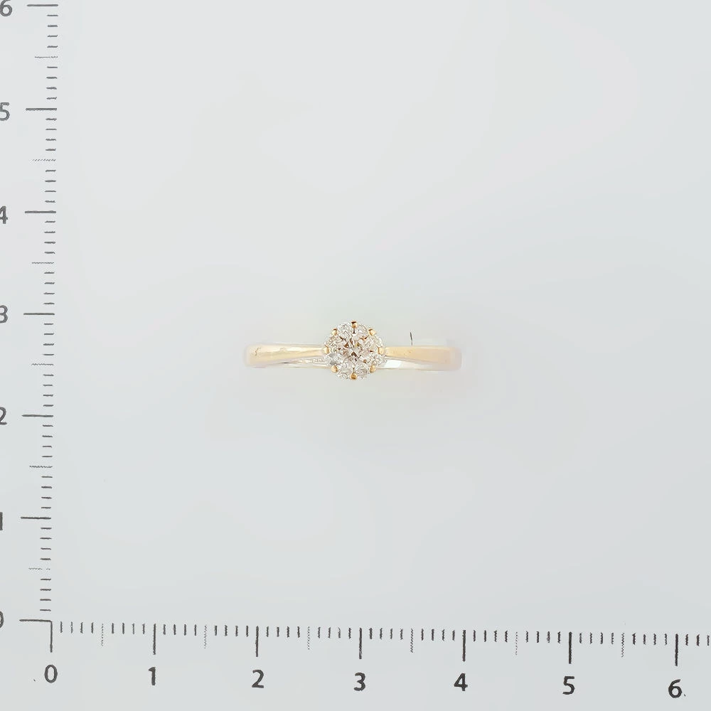 Кольцо с бриллиантом из белого золота 585 пробы