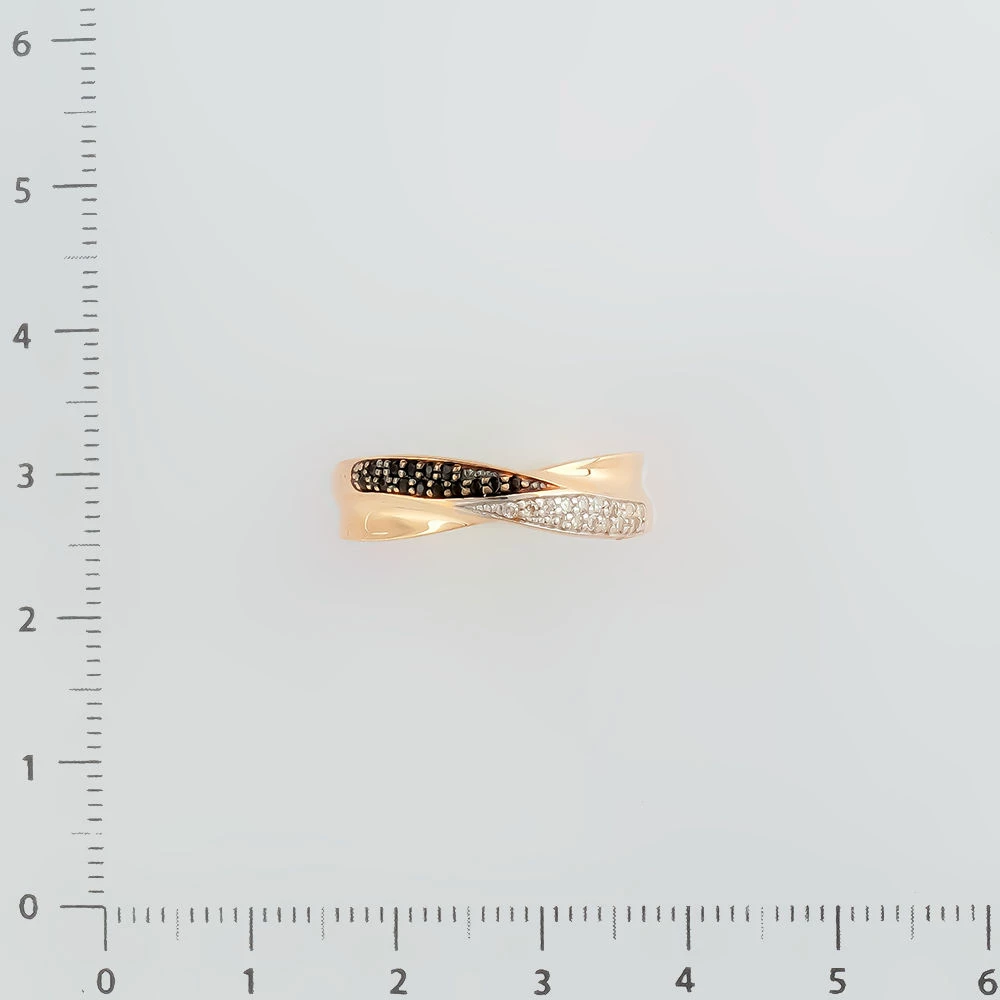 Кольцо с бриллиантом из красного золота 585 пробы