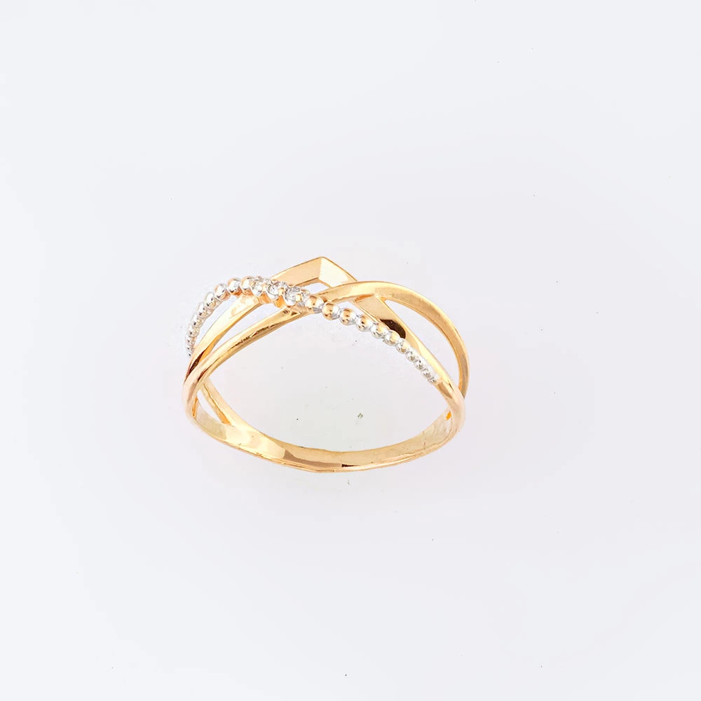 Кольцо с бриллиантом из красного золота 585 пробы