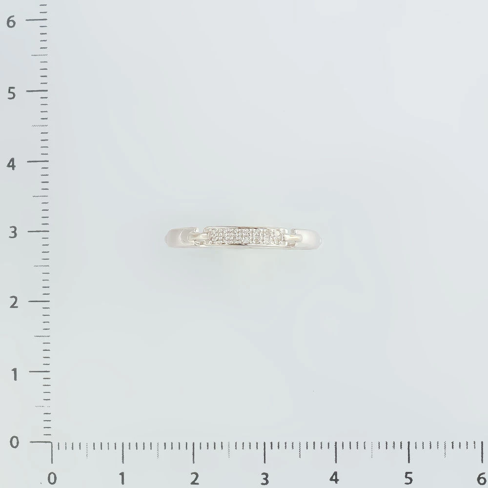 Кольцо с бриллиантом из белого золота 585 пробы