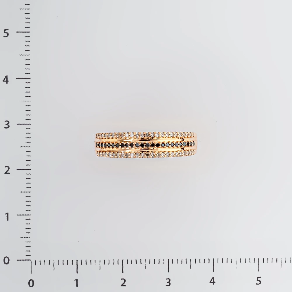 Кольцо с бриллиантом из красного золота 585 пробы