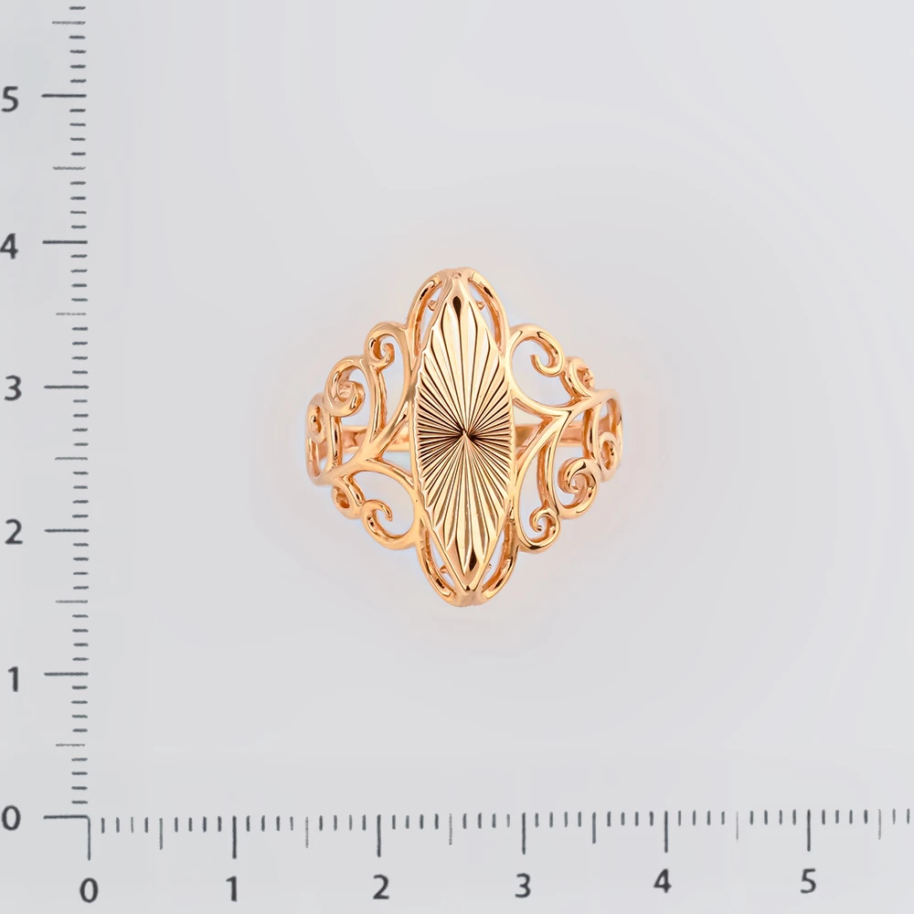 Кольцо из красного золота 375 пробы