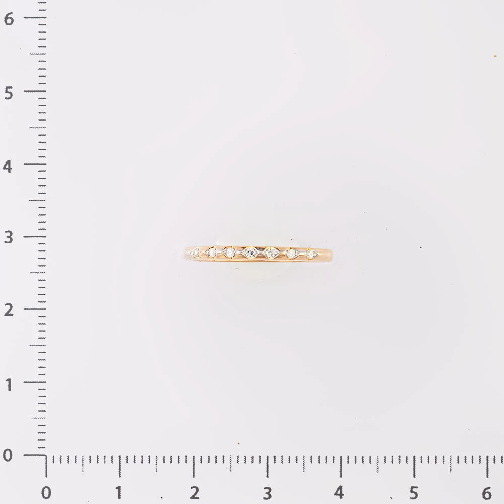 Кольцо с бриллиантом из красного золота 585 пробы