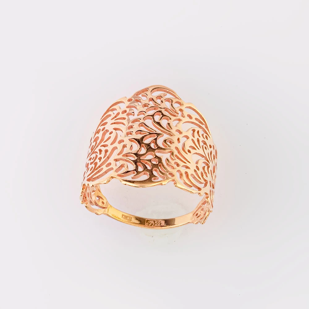 Кольцо из красного золота 585 пробы