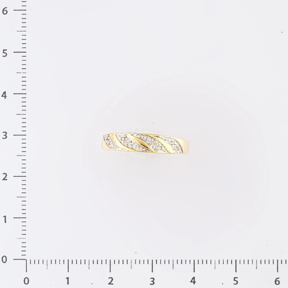 Кольцо с бриллиантом из желтого золота 585 пробы