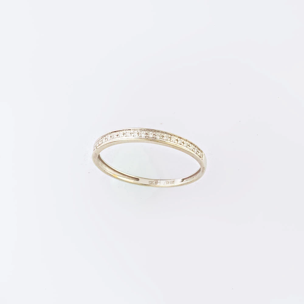 Кольцо с бриллиантом из белого золота 585 пробы