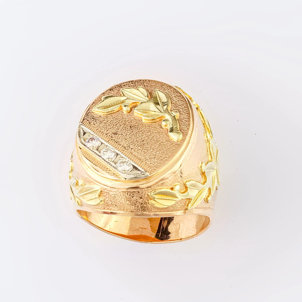 Кольцо с бриллиантом из желтого золота 585 пробы