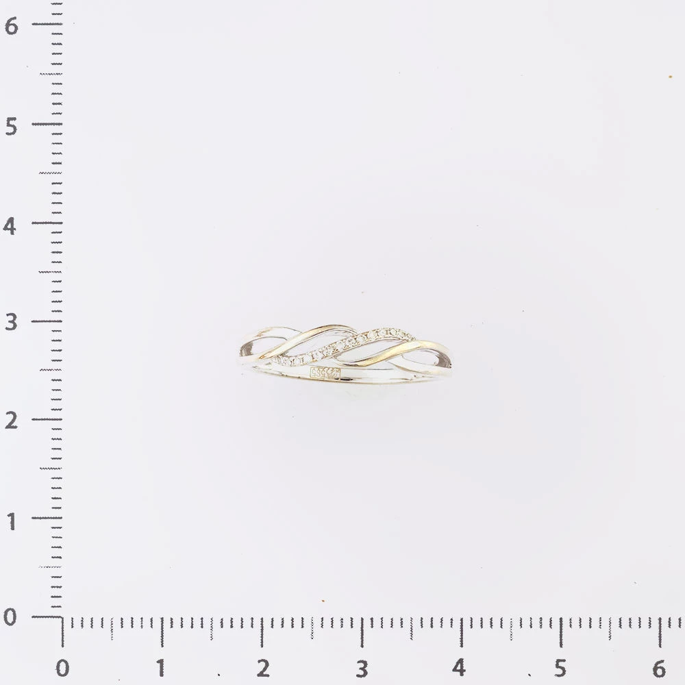 Кольцо с бриллиантом из белого золота 585 пробы