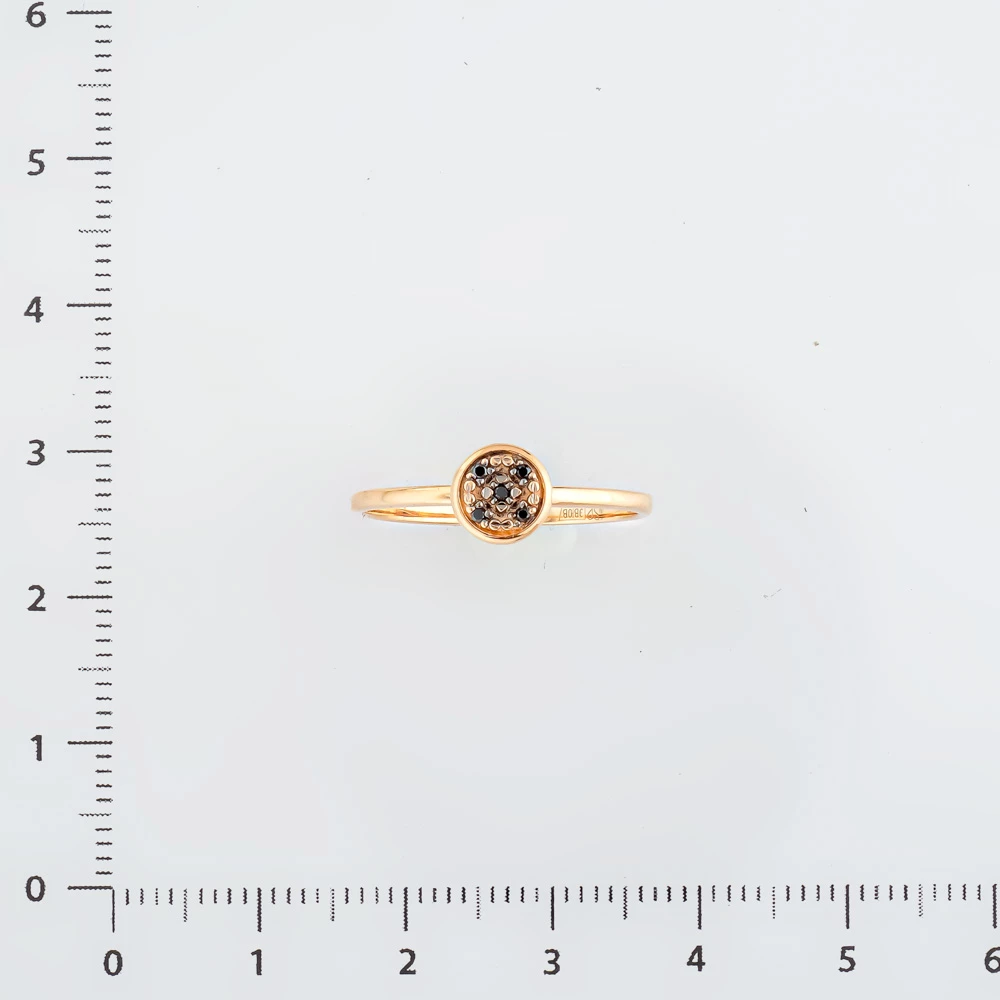 Кольцо с бриллиантом из красного золота 585 пробы