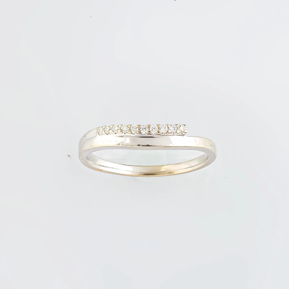 Кольцо с бриллиантом из белого золота 585 пробы