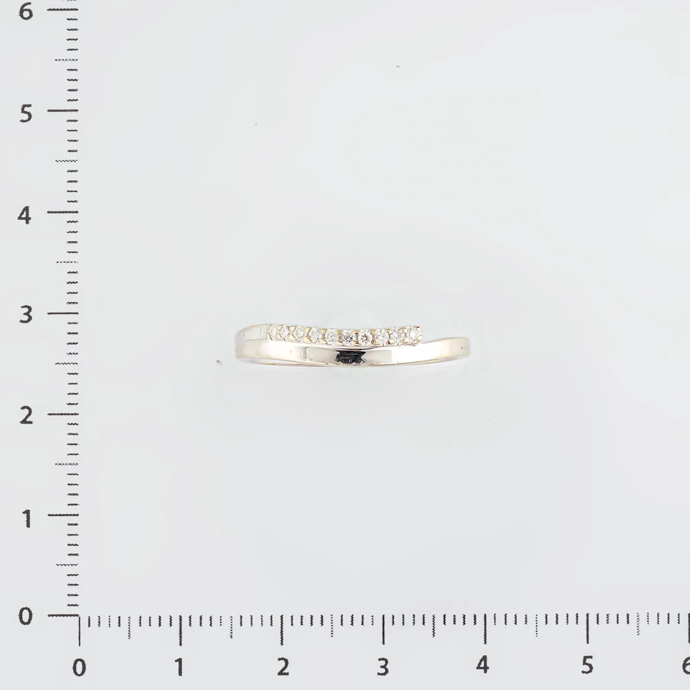 Кольцо с бриллиантом из белого золота 585 пробы