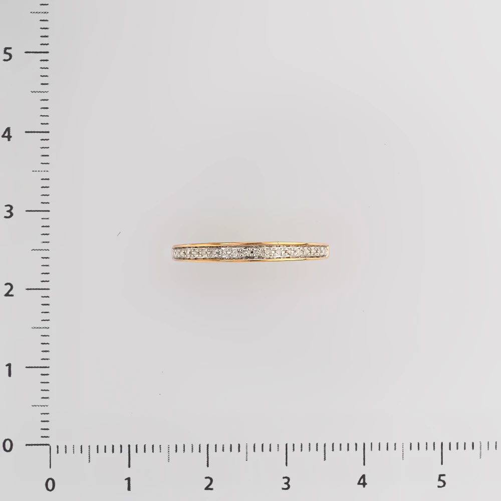 Кольцо с бриллиантом из красного золота 585 пробы