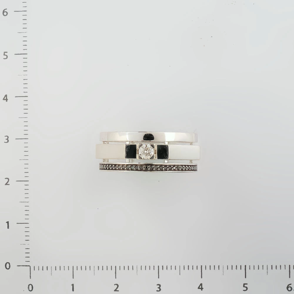 Кольцо с бриллиантом из белого золота 585 пробы