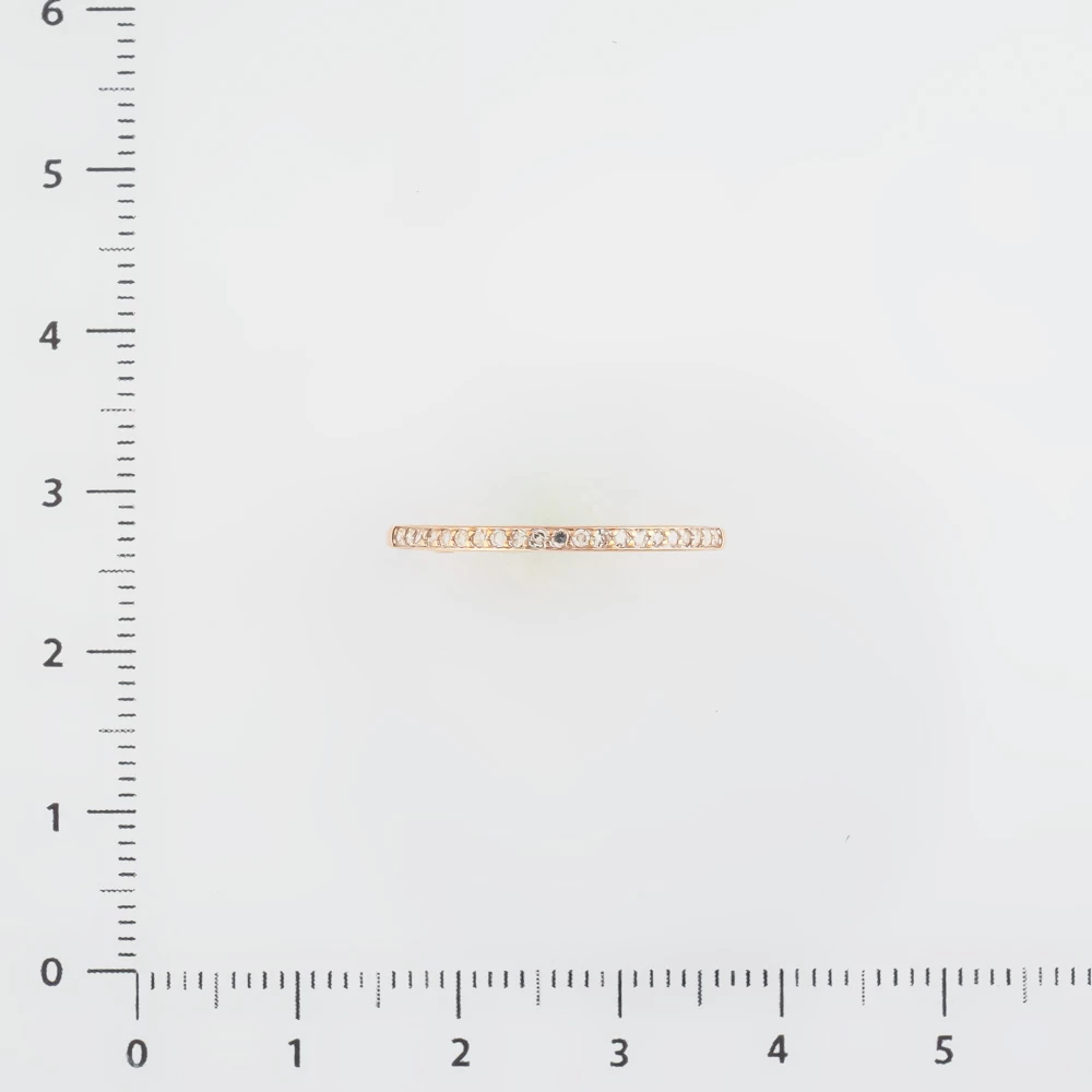 Кольцо с бриллиантом из красного золота 585 пробы