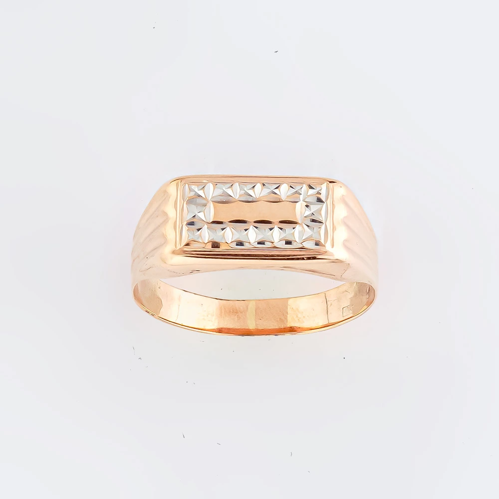 Кольцо из красного золота 375 пробы