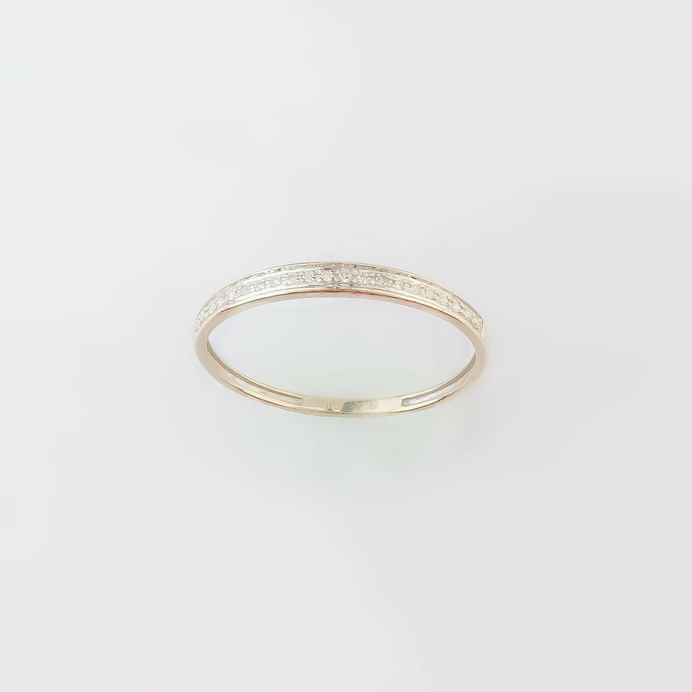 Кольцо с бриллиантом из белого золота 585 пробы