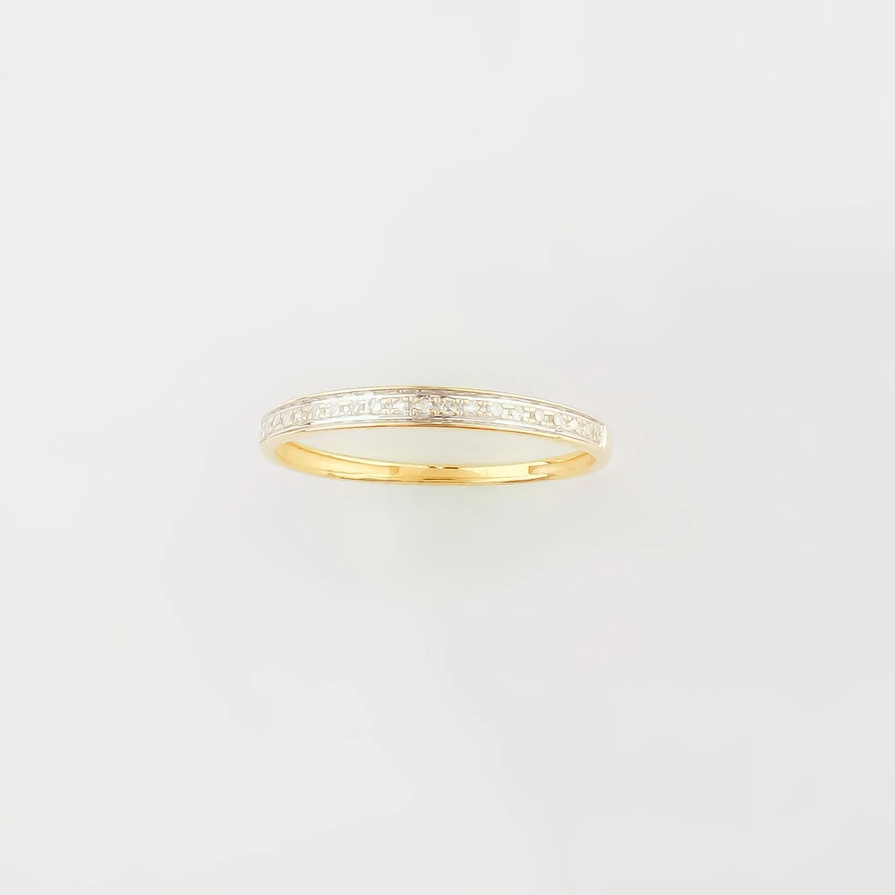 Кольцо с бриллиантом из желтого золота 585 пробы