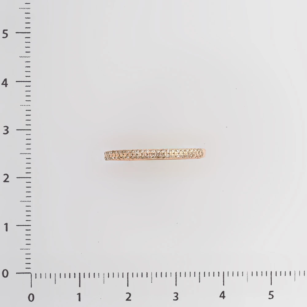 Кольцо с бриллиантом из красного золота 585 пробы