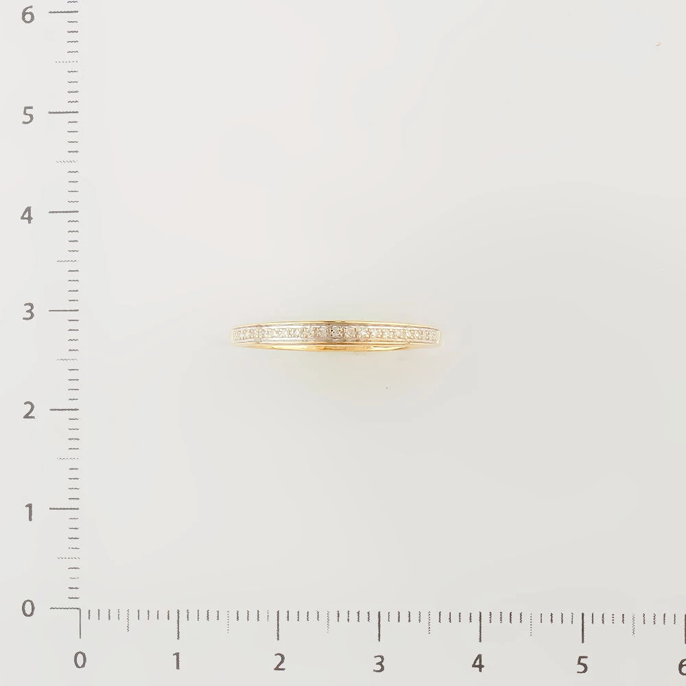 Кольцо с бриллиантом из желтого золота 585 пробы