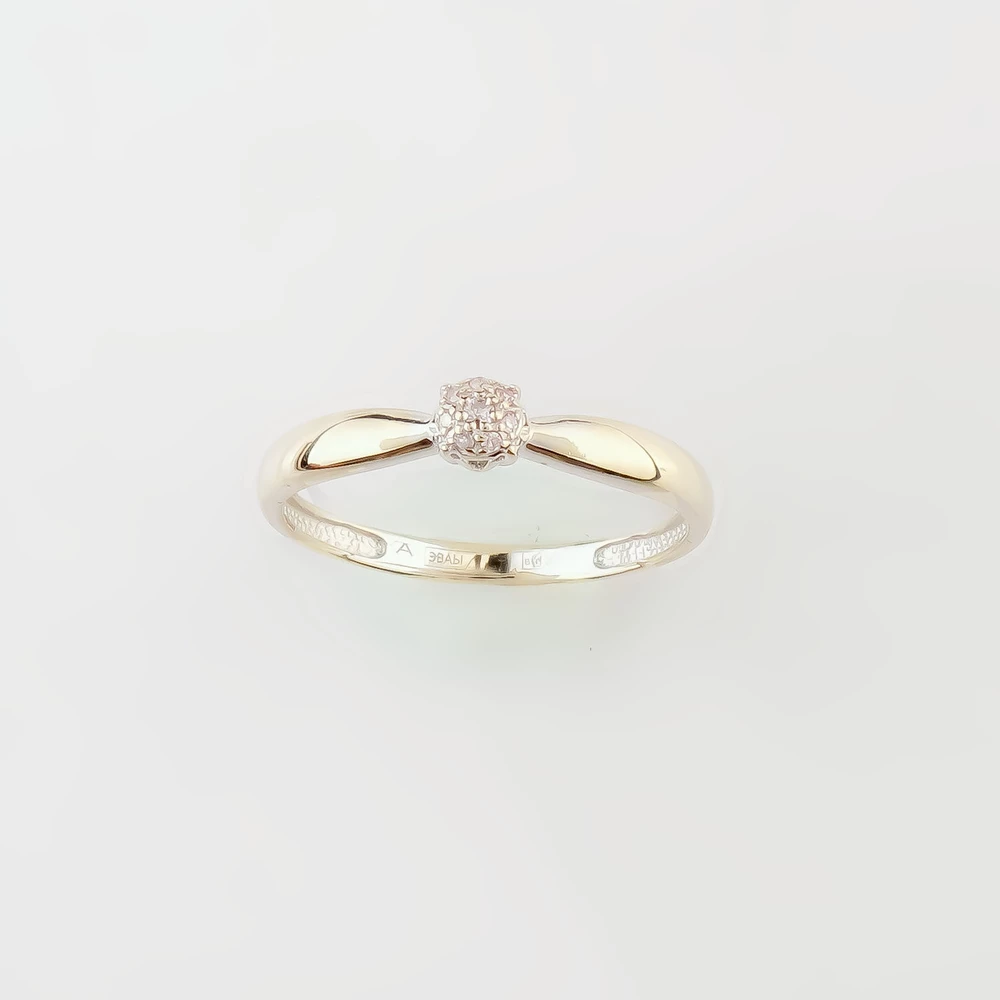 Кольцо с бриллиантом из белого золота 585 пробы