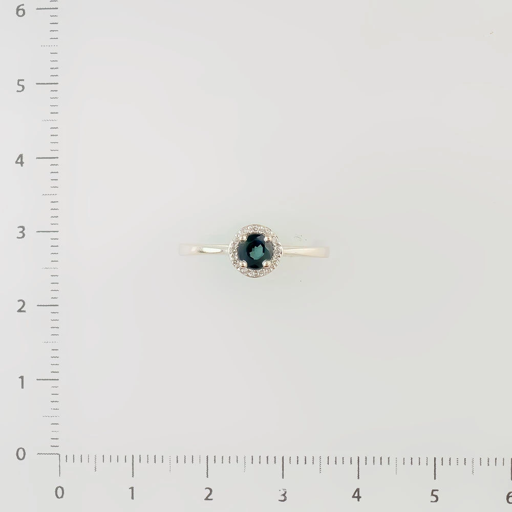 Кольцо с сапфиром из белого золота 585 пробы