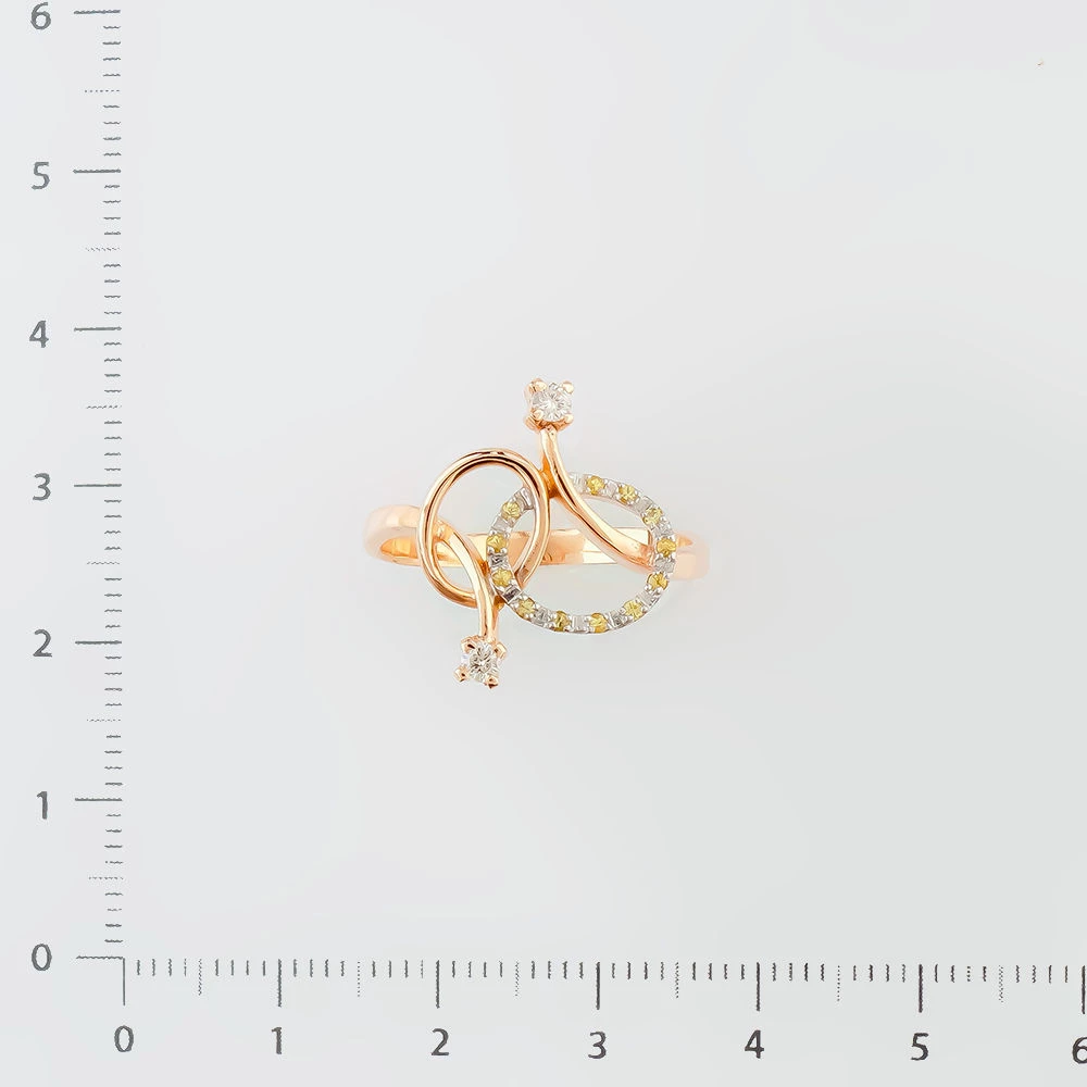 Кольцо с ситаллом из красного золота 585 пробы