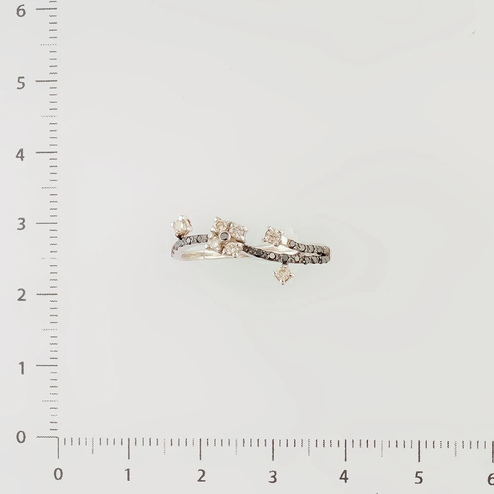 Кольцо с бриллиантом из белого золота 585 пробы