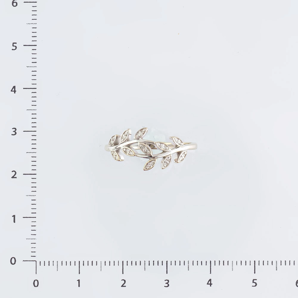 Кольцо с бриллиантом из белого золота 585 пробы