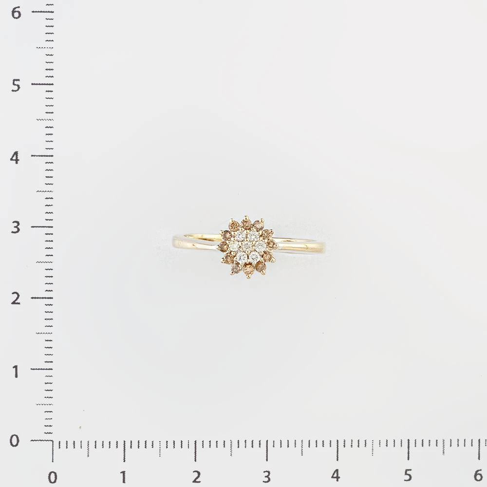 Кольцо с бриллиантом из белого золота 585 пробы