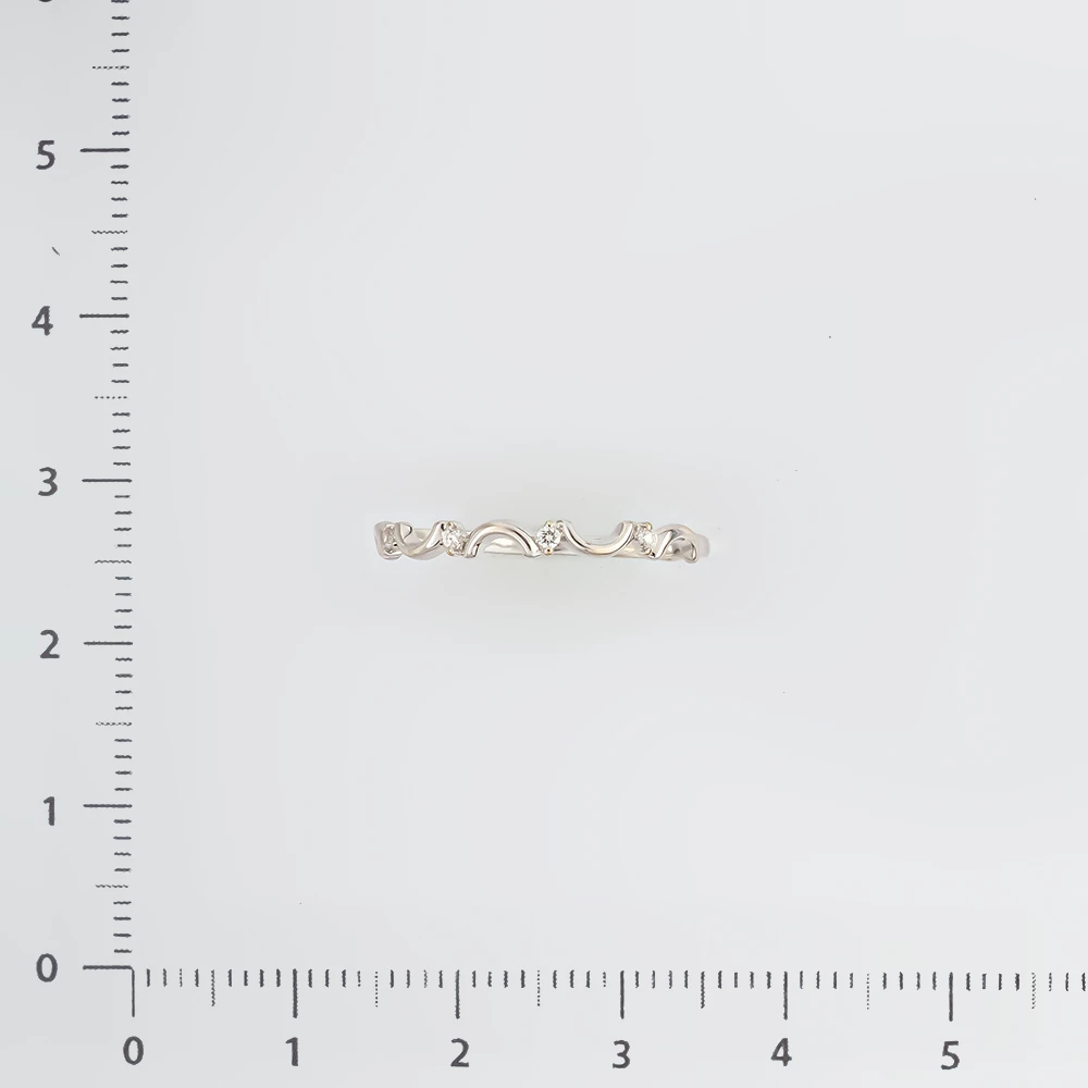 Кольцо с бриллиантом из белого золота 585 пробы