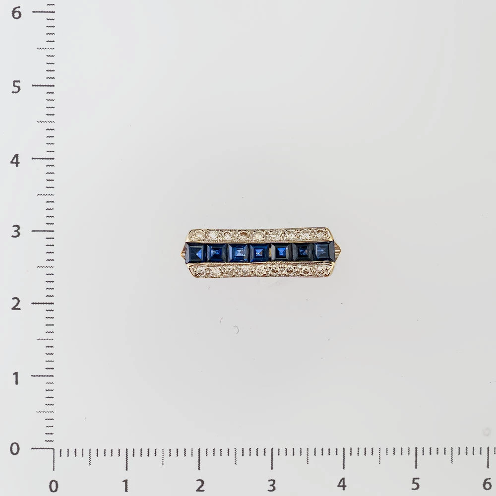 Кольцо с сапфиром из красного золота 585 пробы