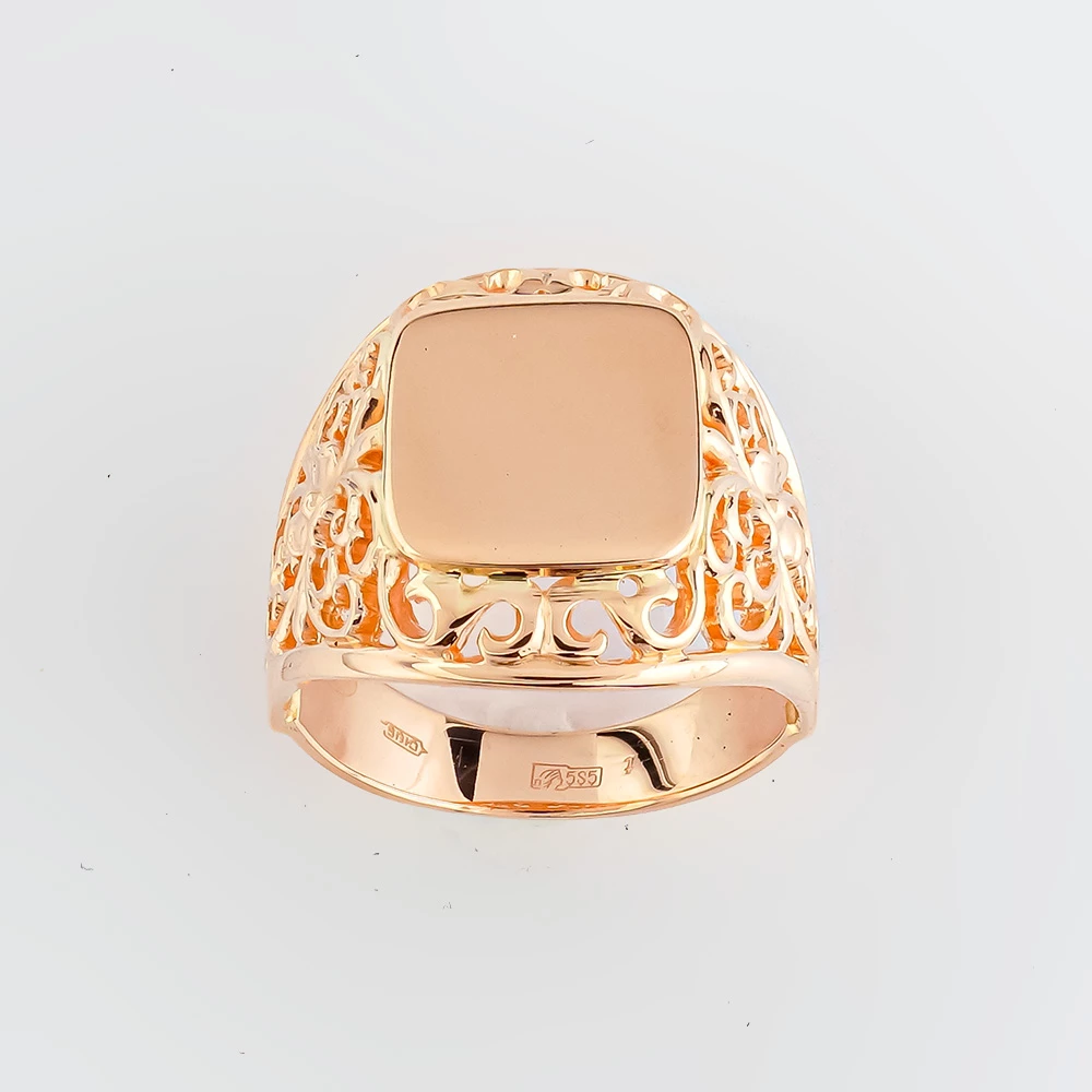 Кольцо из красного золота 585 пробы