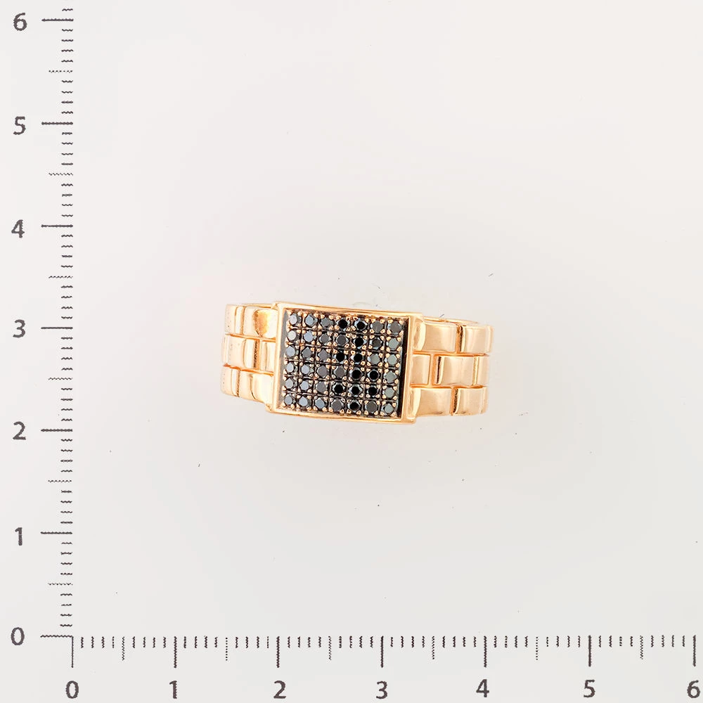 Кольцо с бриллиантом из красного золота 585 пробы