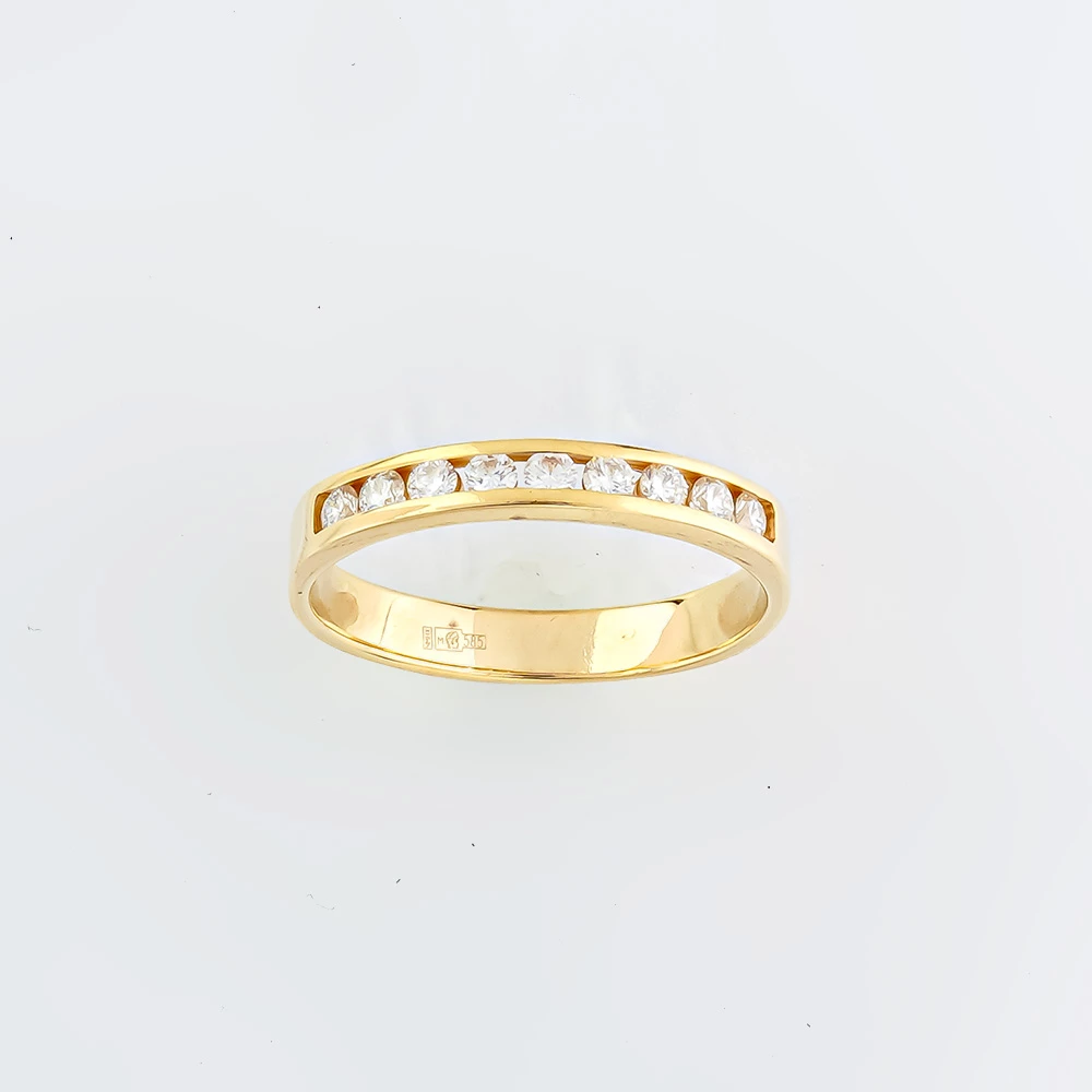 Кольцо с бриллиантом из желтого золота 585 пробы