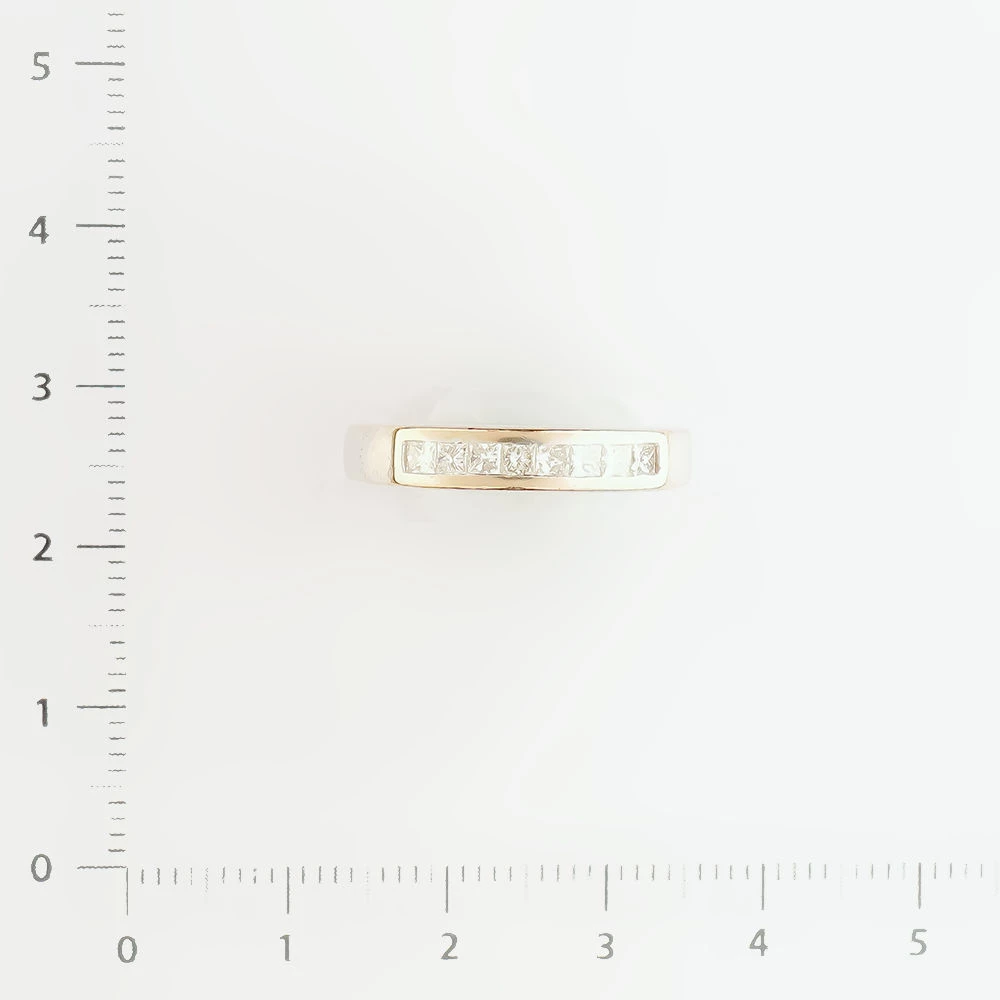 Кольцо с бриллиантом из белого золота 750 пробы