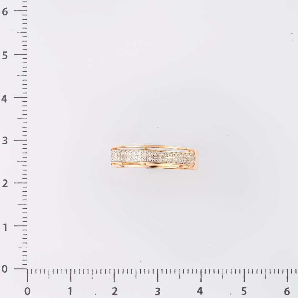 Кольцо с бриллиантом из красного золота 585 пробы Кольцо с бриллиантом из красного золота 585 пробы