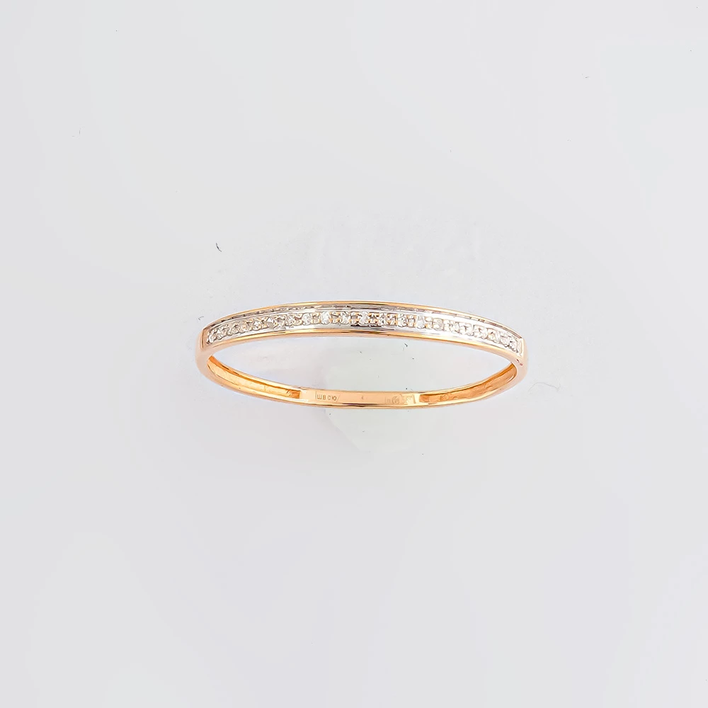 Кольцо с бриллиантом из красного золота 585 пробы Кольцо с бриллиантом из красного золота 585 пробы